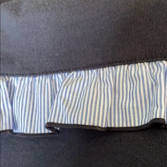 Talbot’s petites sweater navy ruffled top size Mp - Picture 6 of 8